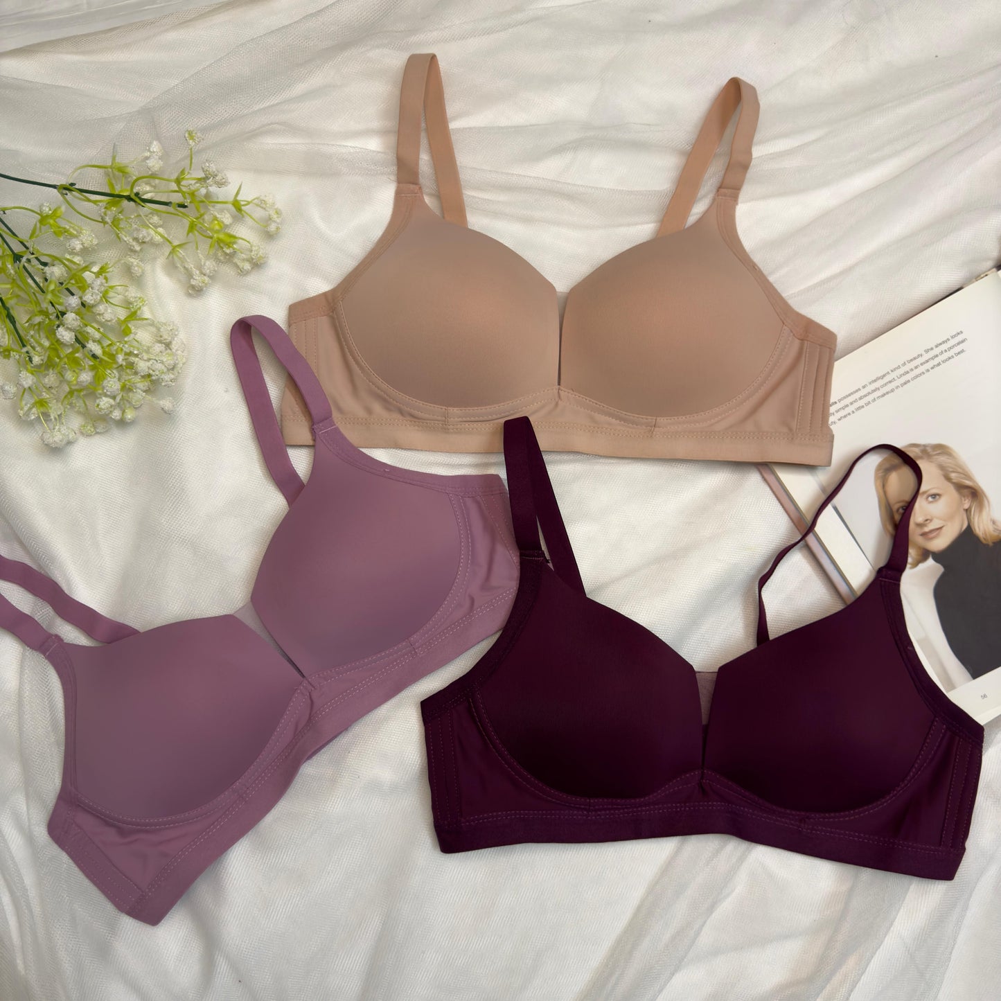 Seamless Thin Pad T Shirt Bra