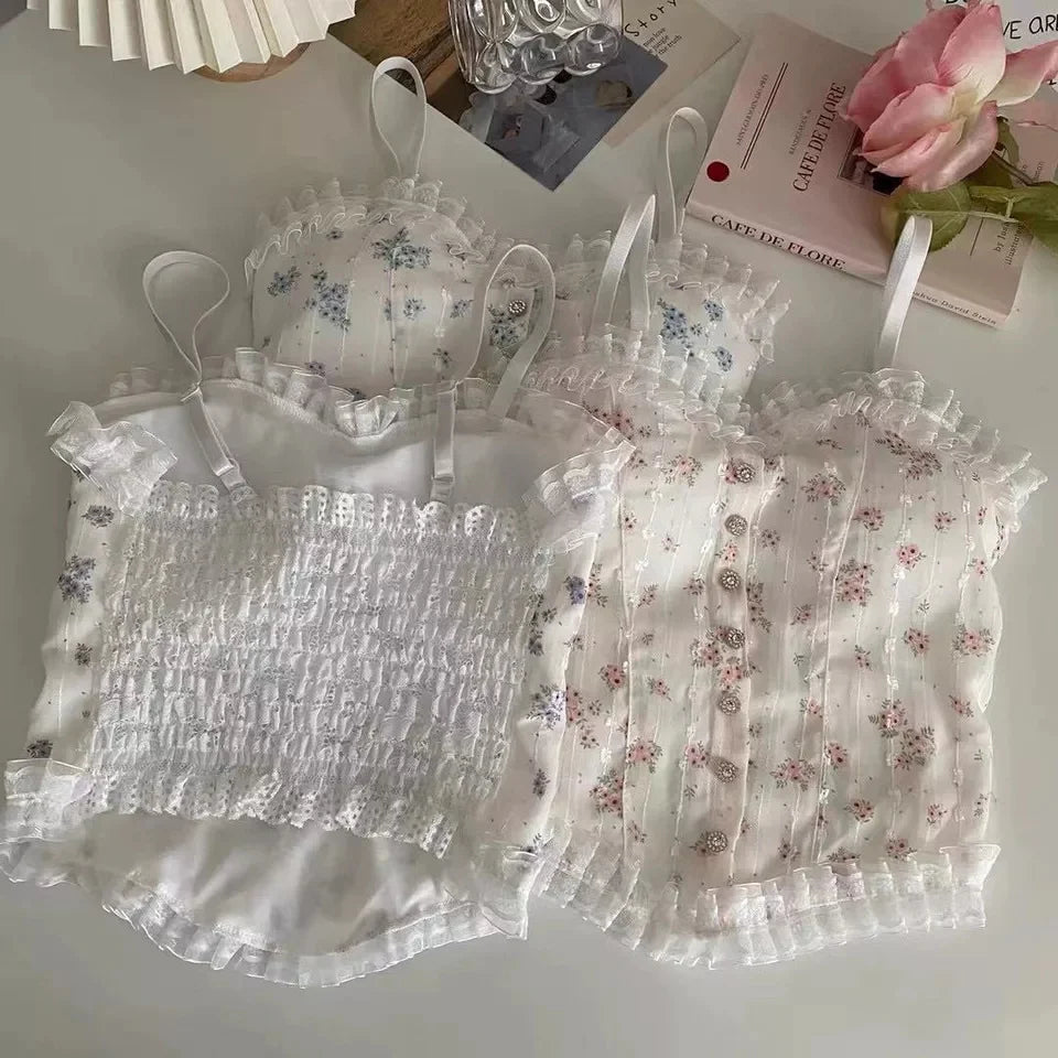 Flower Printed Imported Camisole