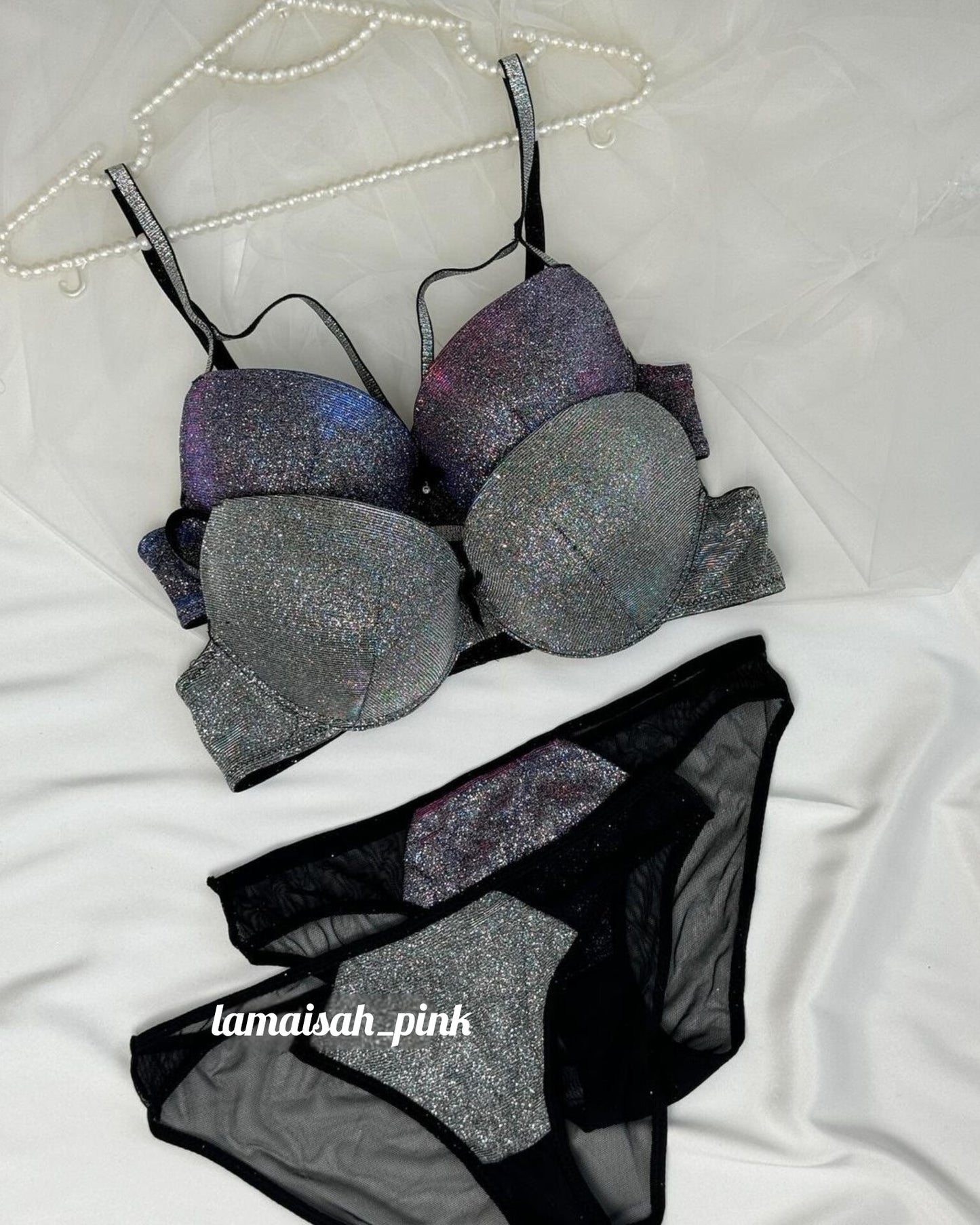 Glittery & Sparkly Bra Set π