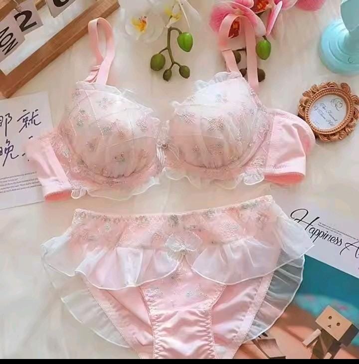 Embroidered Bra Set