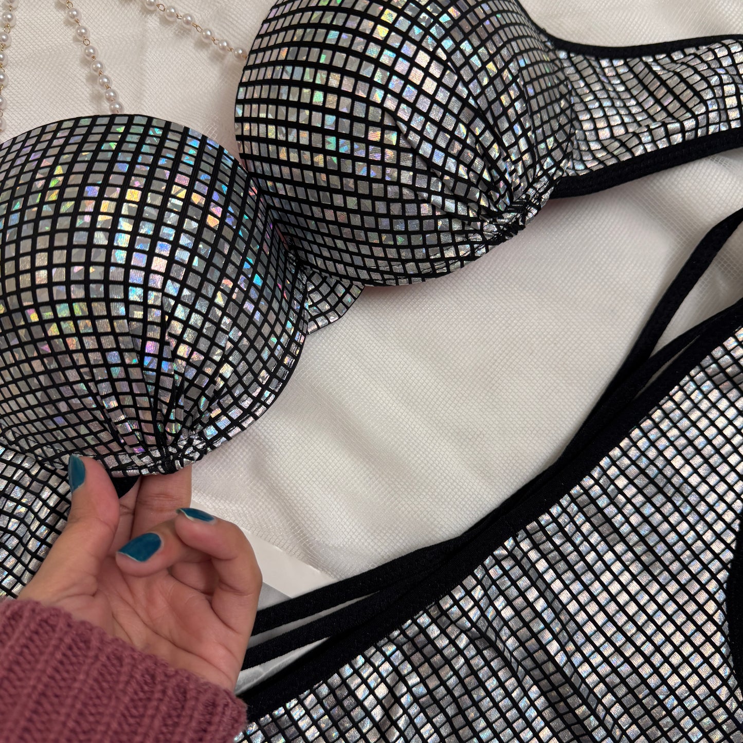 Disco Beads Bra Set 🪩