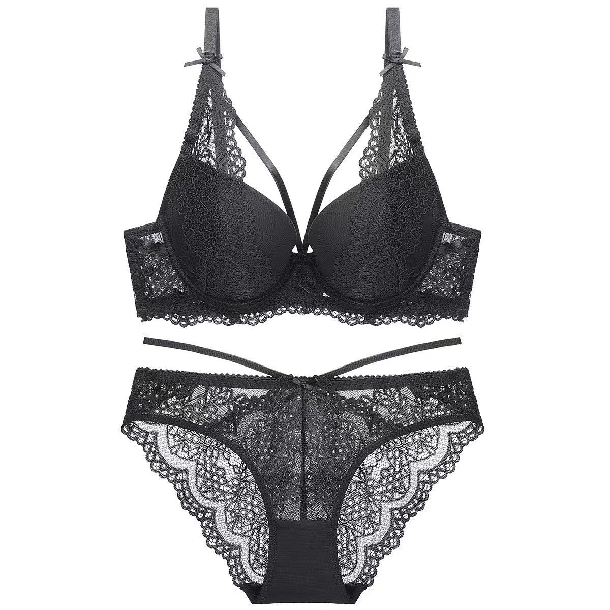 Single Padded Net Bra Set