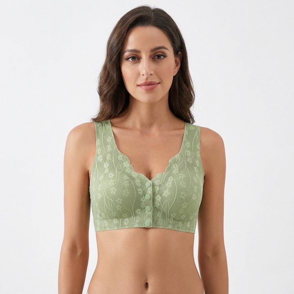 Front open Creamy Soft Seamless Bra