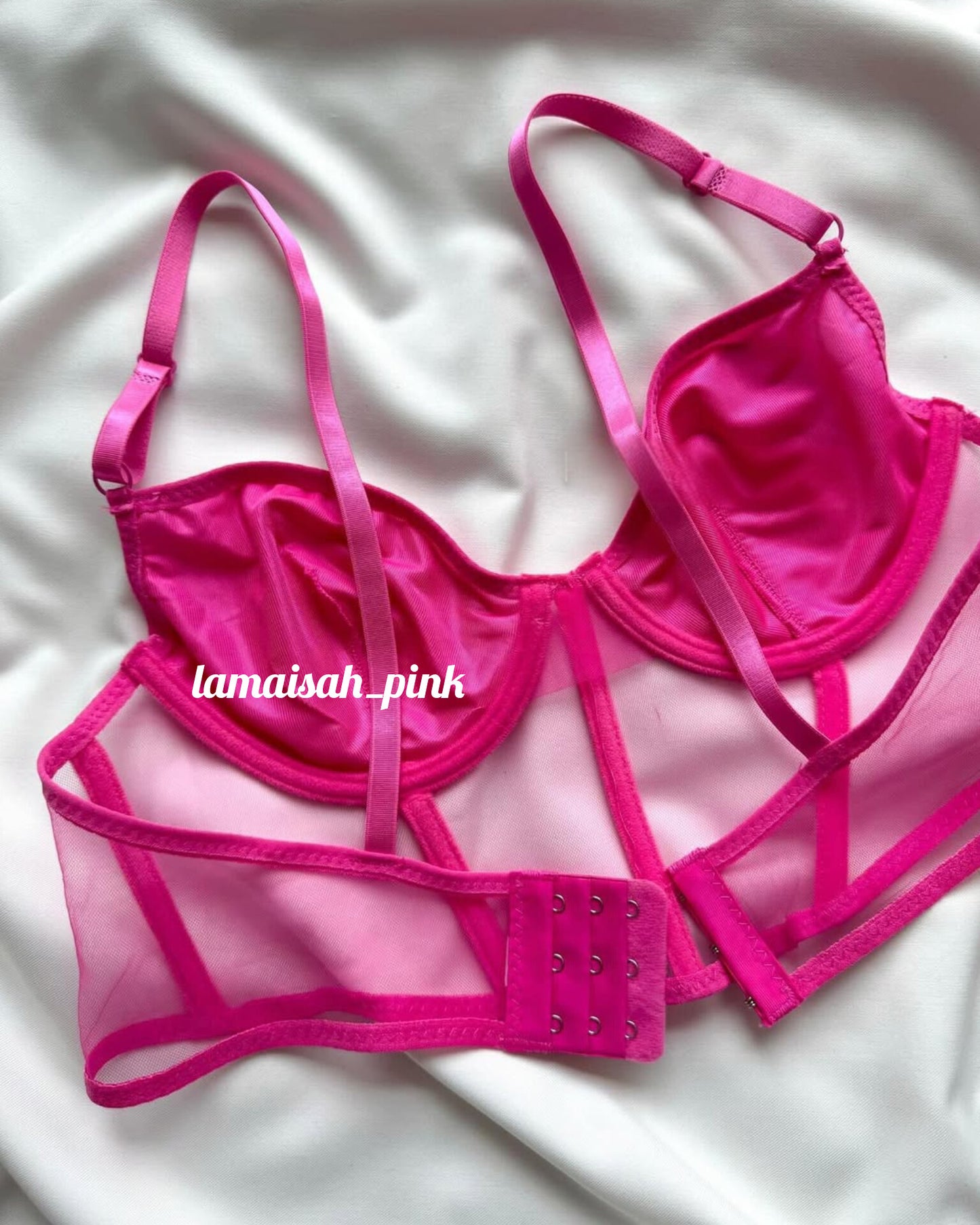 Silky Net Camisole Set
