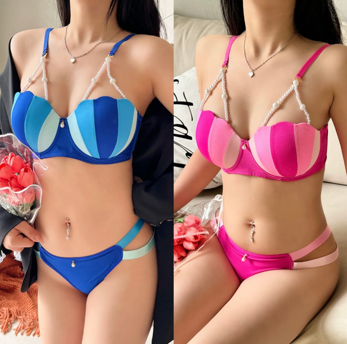 Ice Cream inspired Bra Set
