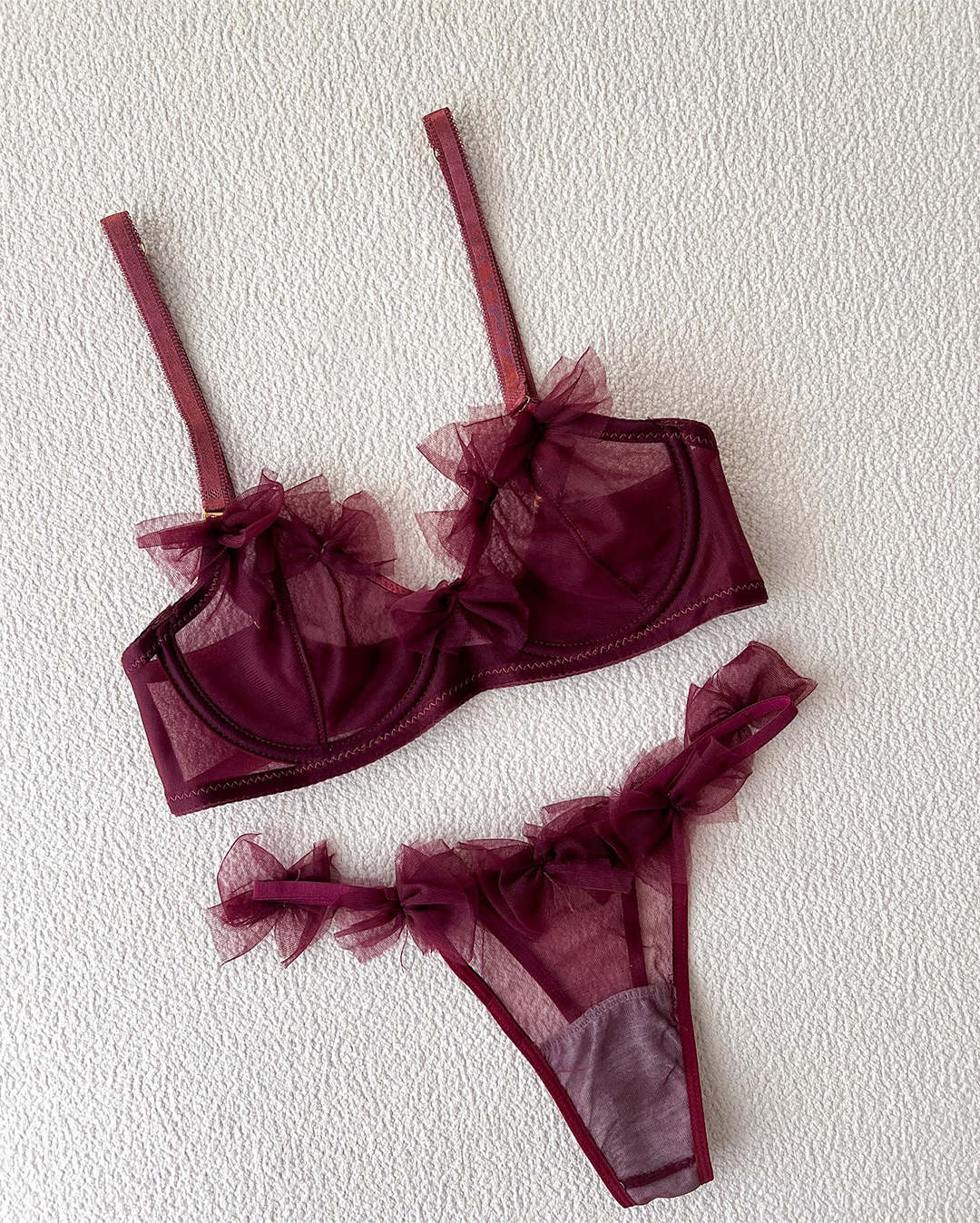 Premium Net Bra Set