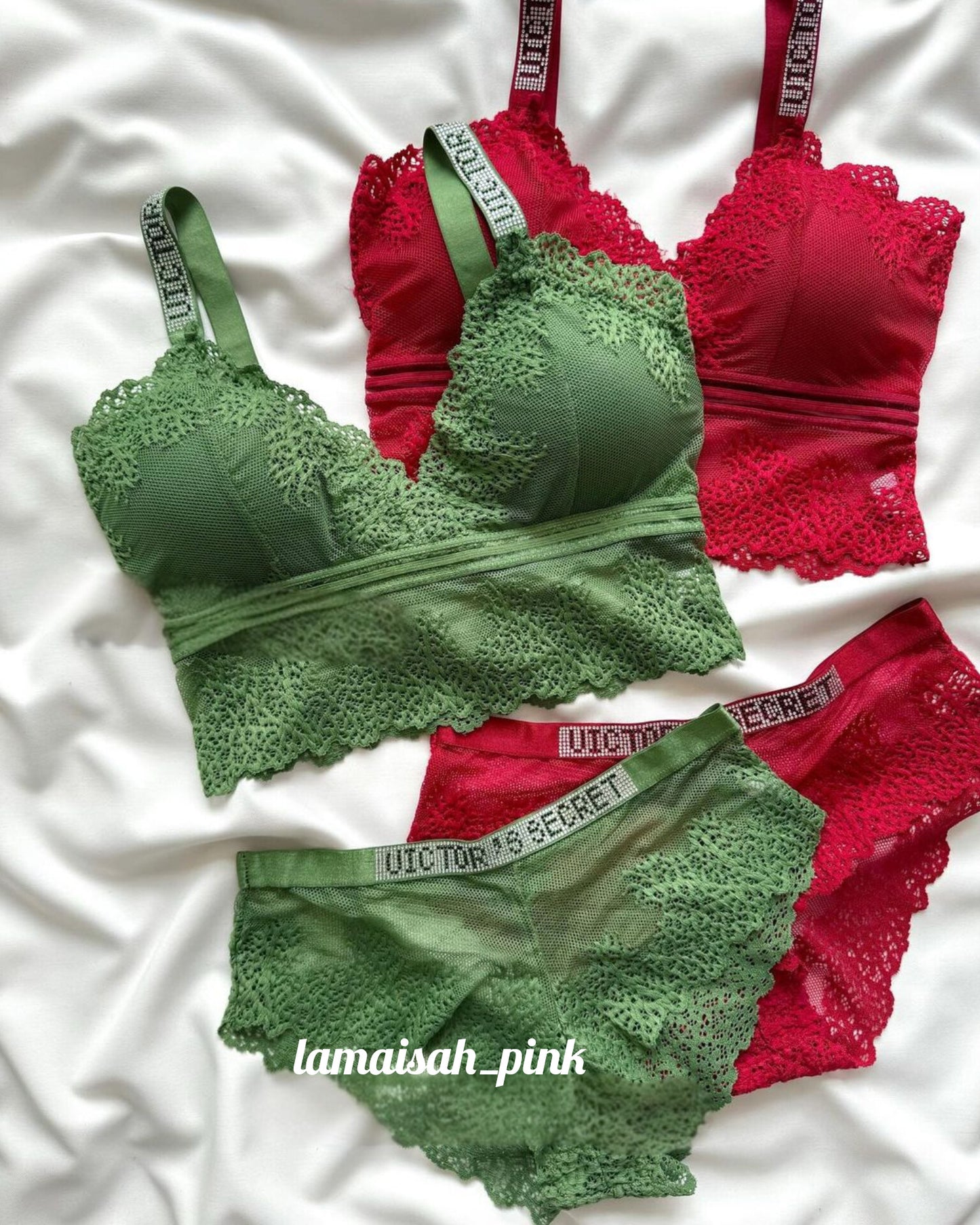 Victor's Secret Net Bra Set
