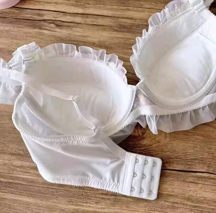 Floral Embroidered Bra Set