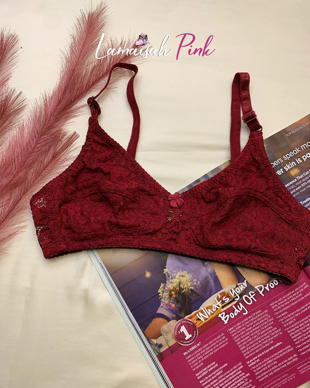 Flower Pattern Summer Bra