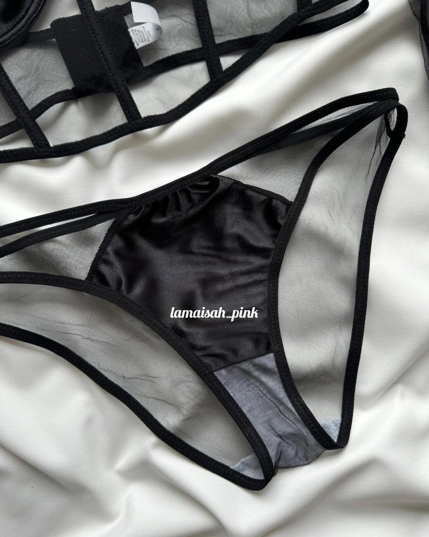 Silky Net Camisole Set