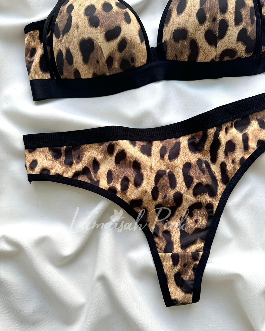 Leopard Print Free Size Bra Set🐆