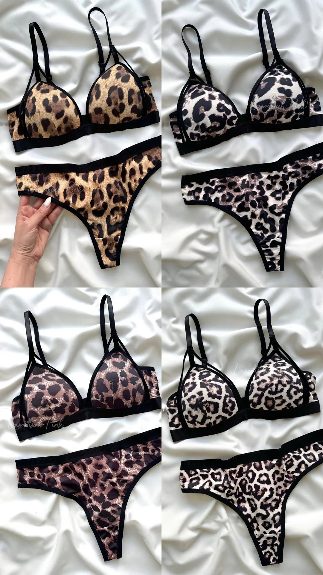 Leopard Print Free Size Bra Set🐆