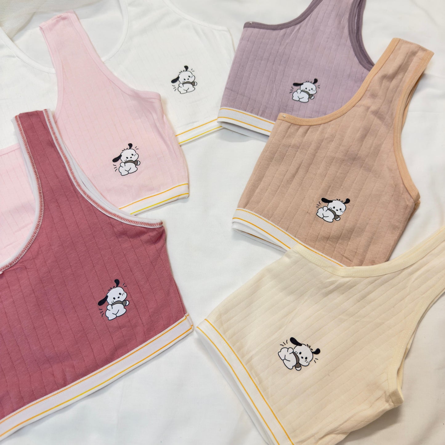 Teenage Cute Cartoon Logo Print Biddie