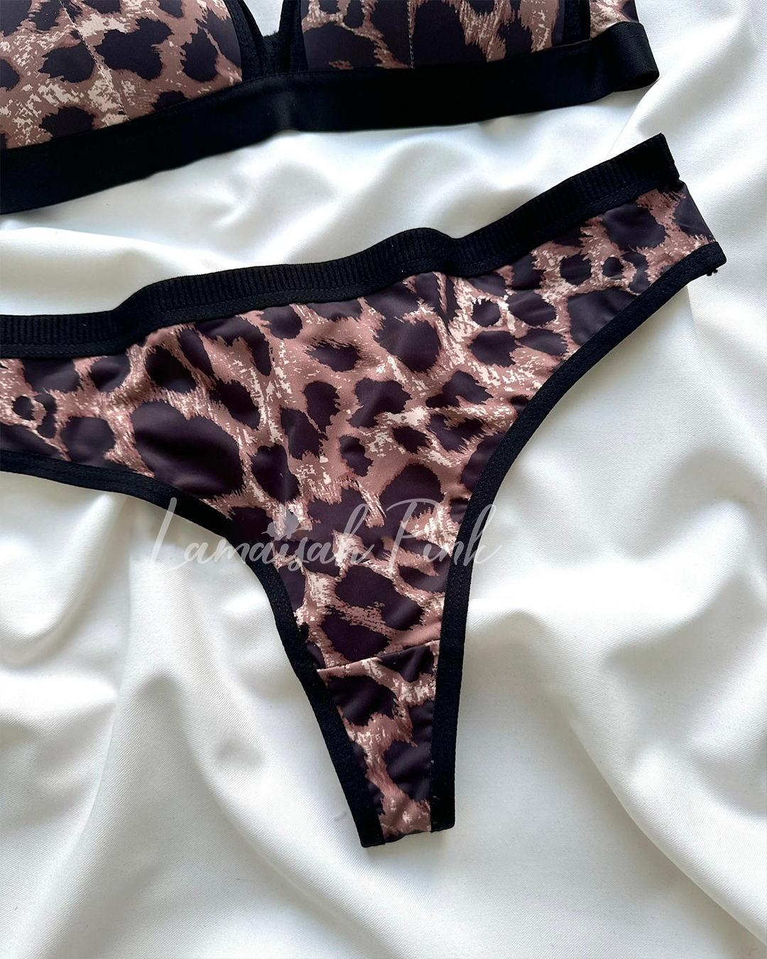 Leopard Print Free Size Bra Set🐆