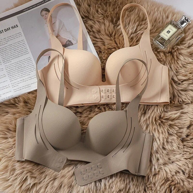 Front and Back Open Seamless Push up bra