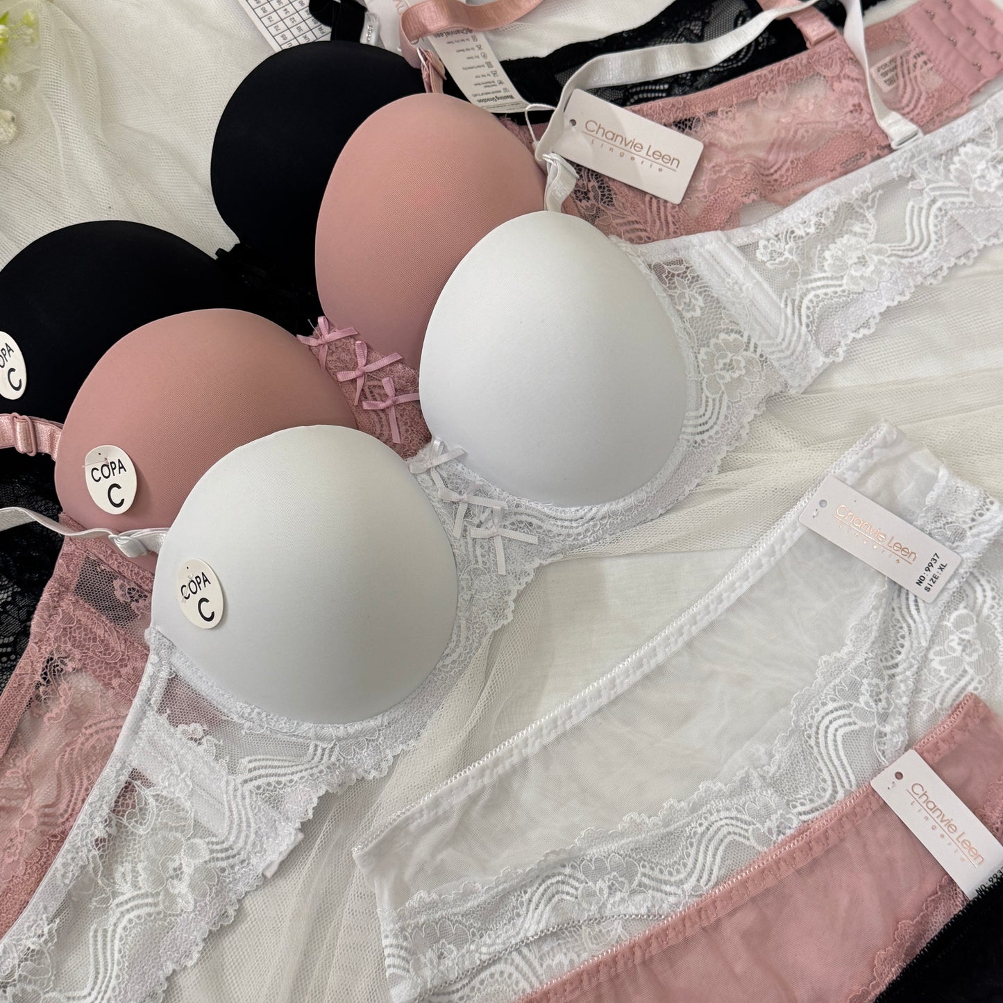 Plain Bridal Bra Set