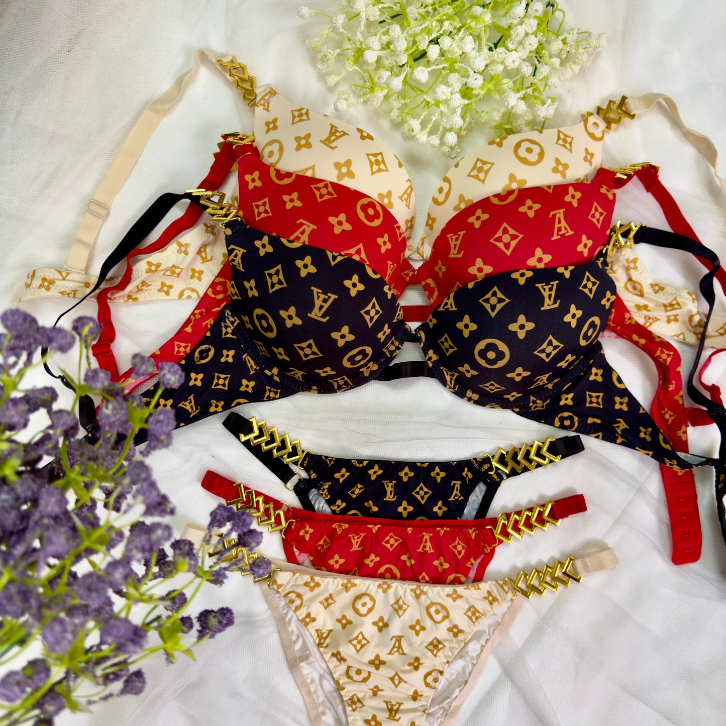 Lois Vuiton Bra Set