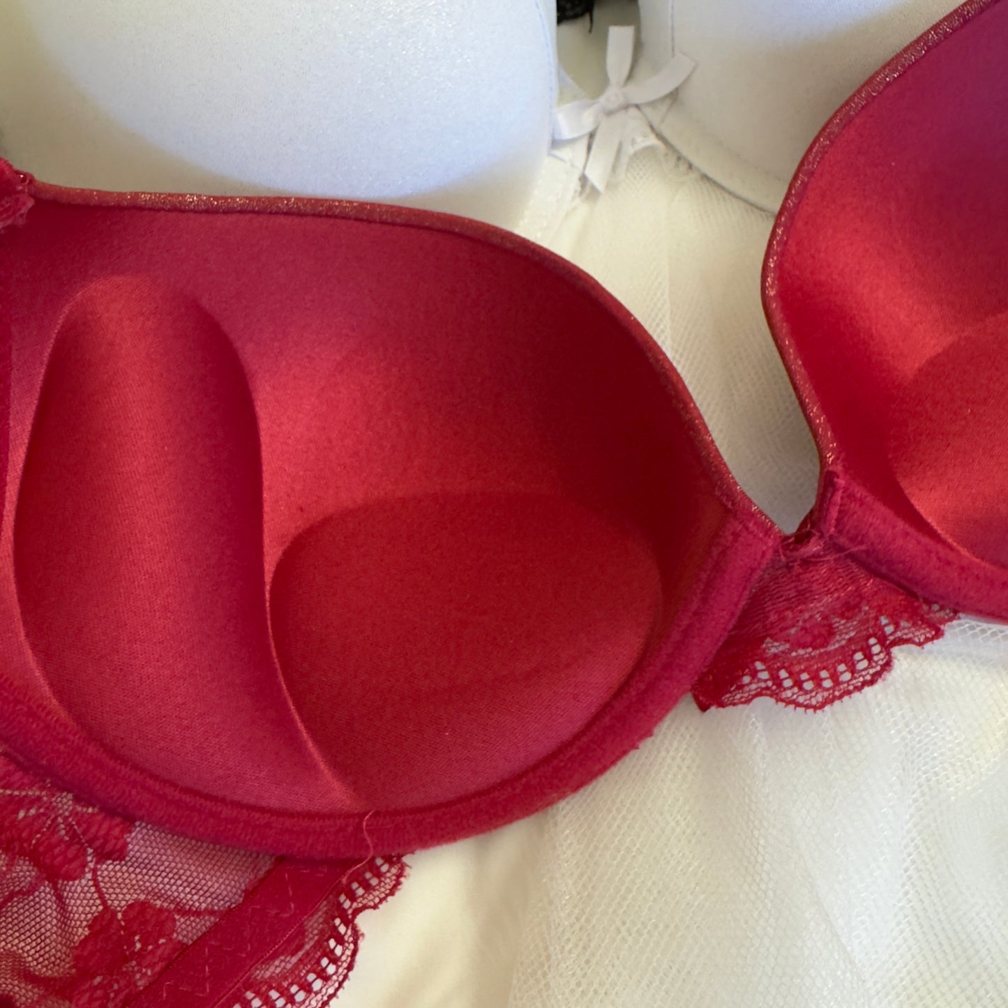 Double Padded Push Up Shimmer Bra(Only Bra)