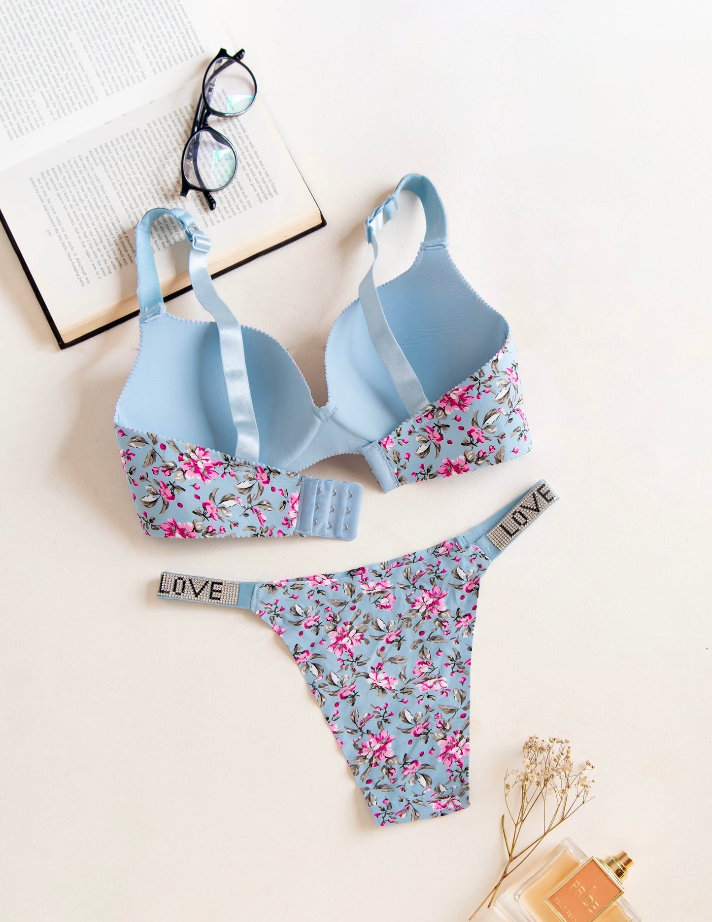 Floral Love Bra Set