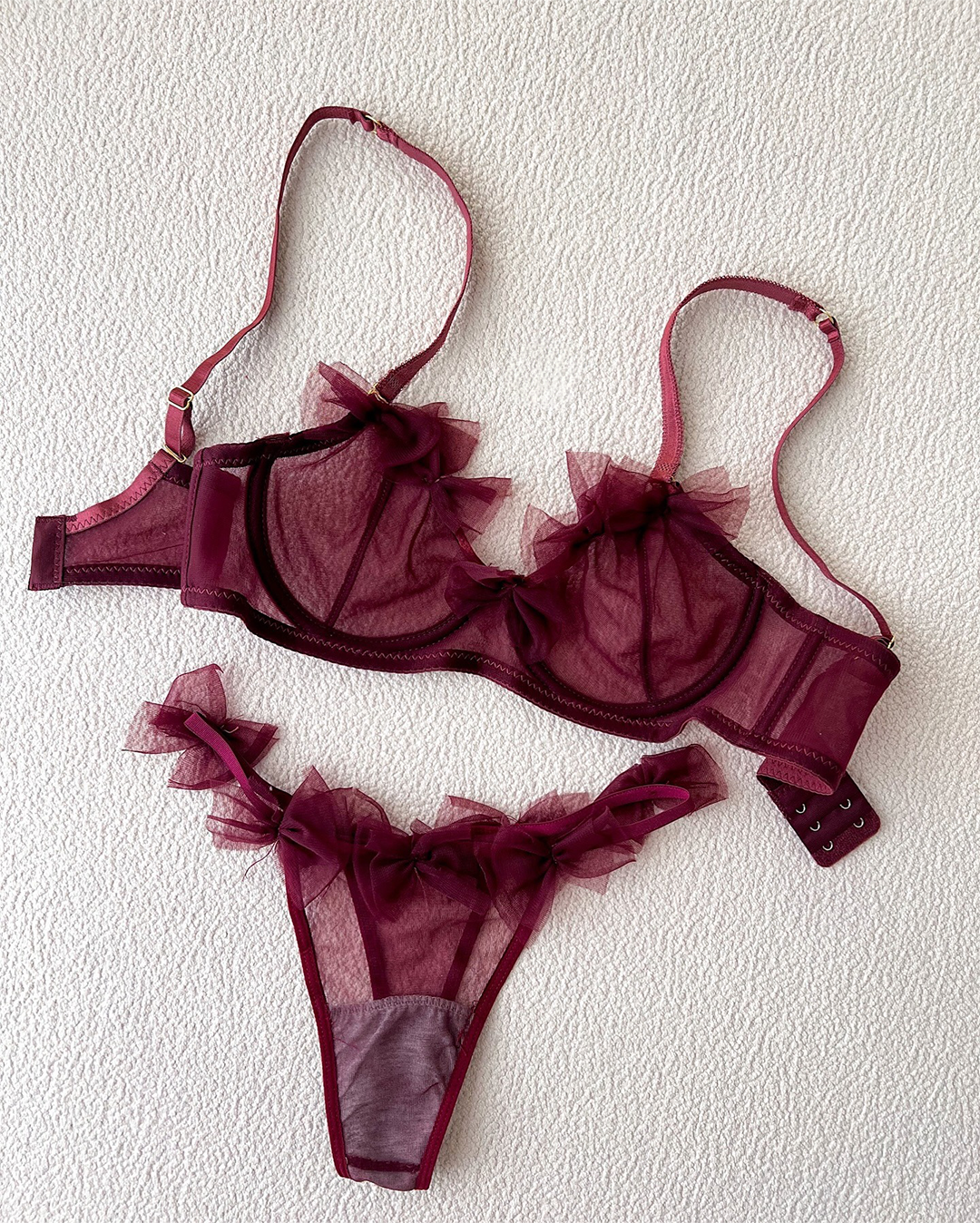 Premium Net Bra Set