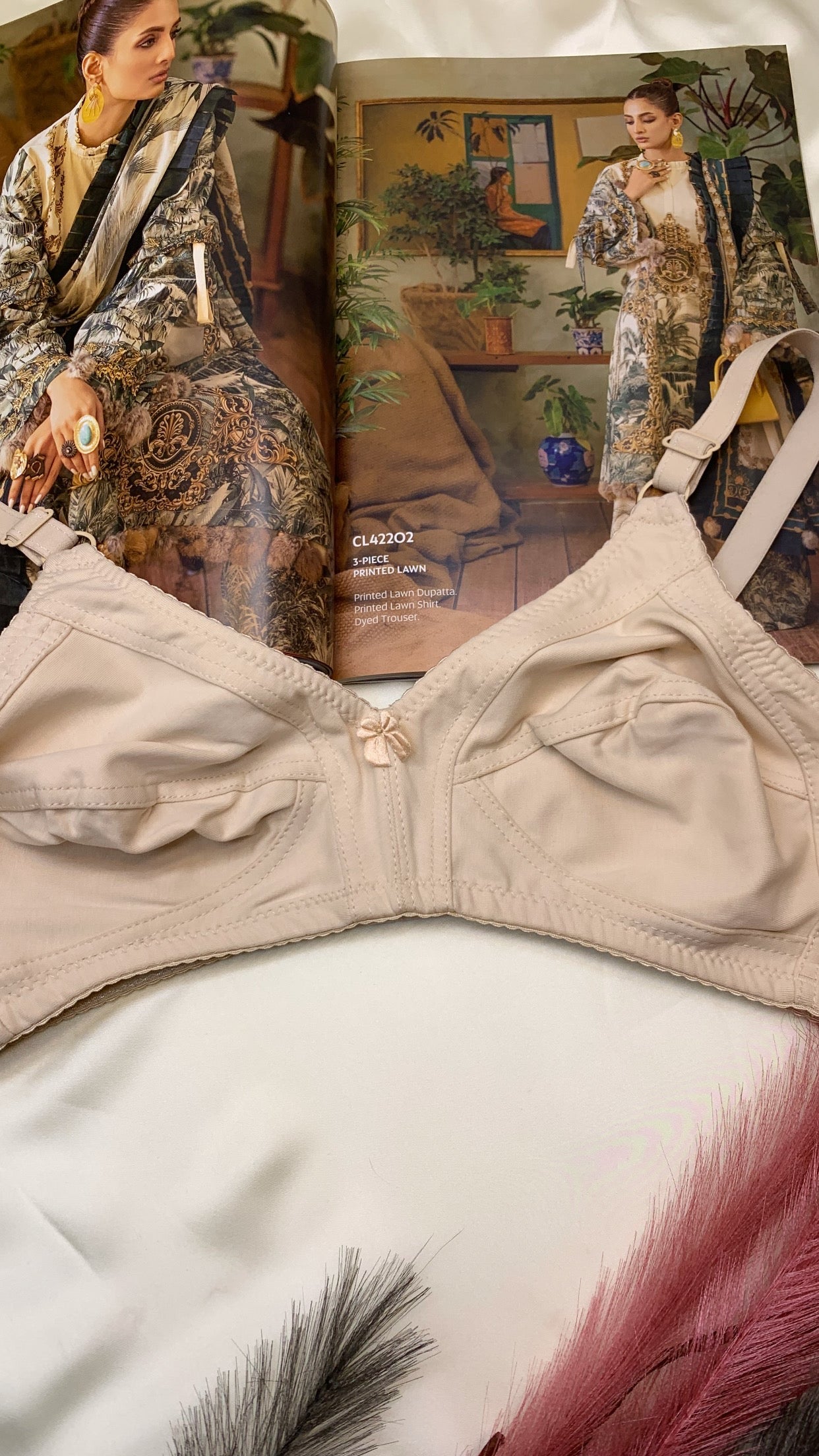 Soft Cotton Stuff Solid Colour Daily Wear Bra