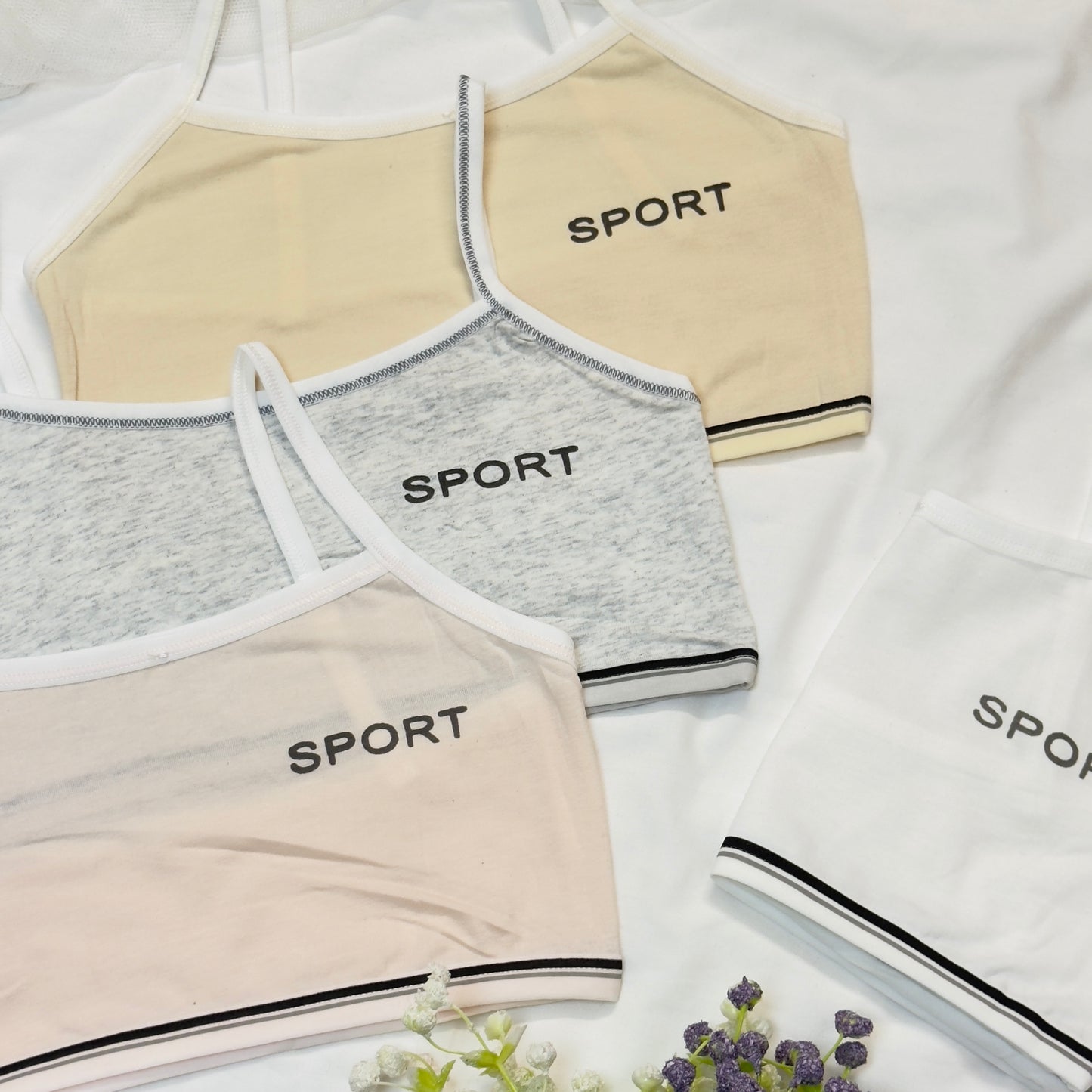 Sport Written Thin Strap Biddie