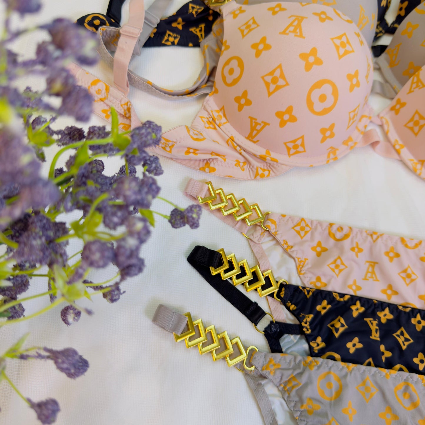 Lois Vuiton Bra Set