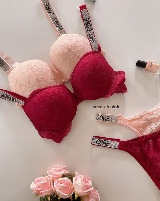 Vigny Core Single Padded Net Bra Set