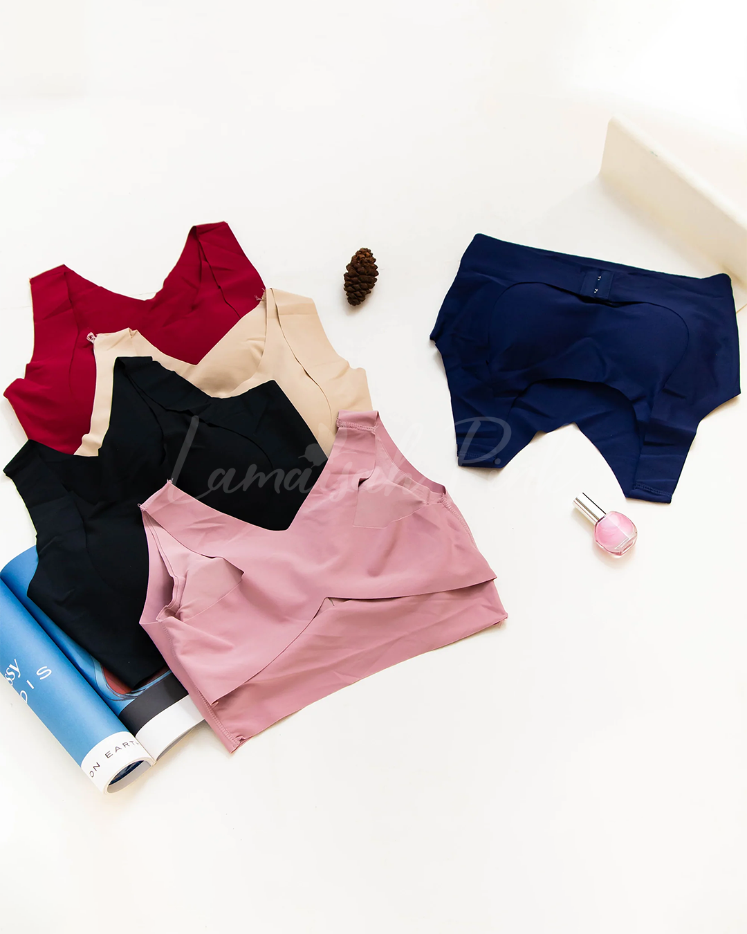 Plain Seamless Cross Posture Correction Bra