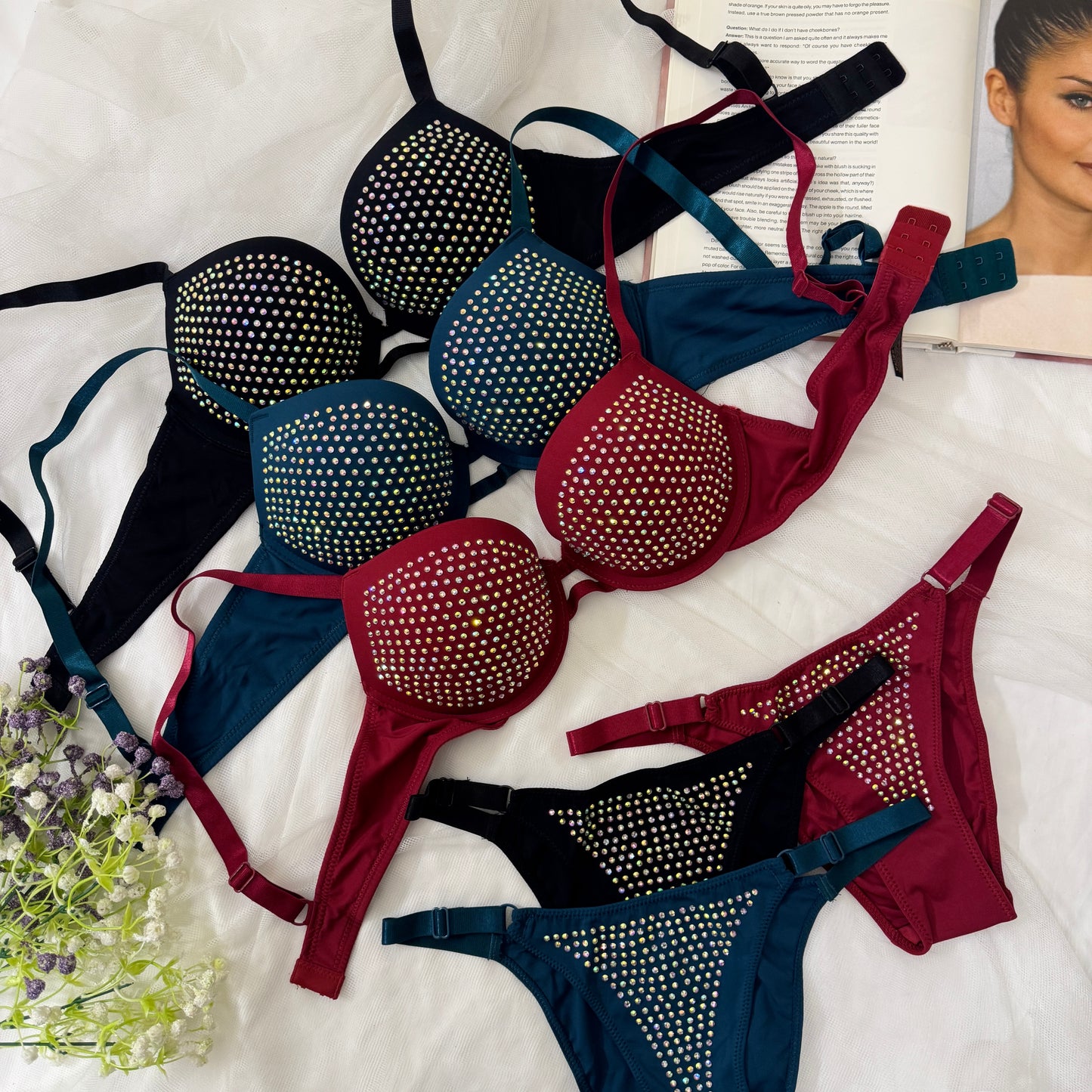 Beaded VS Bra Set(Premium)