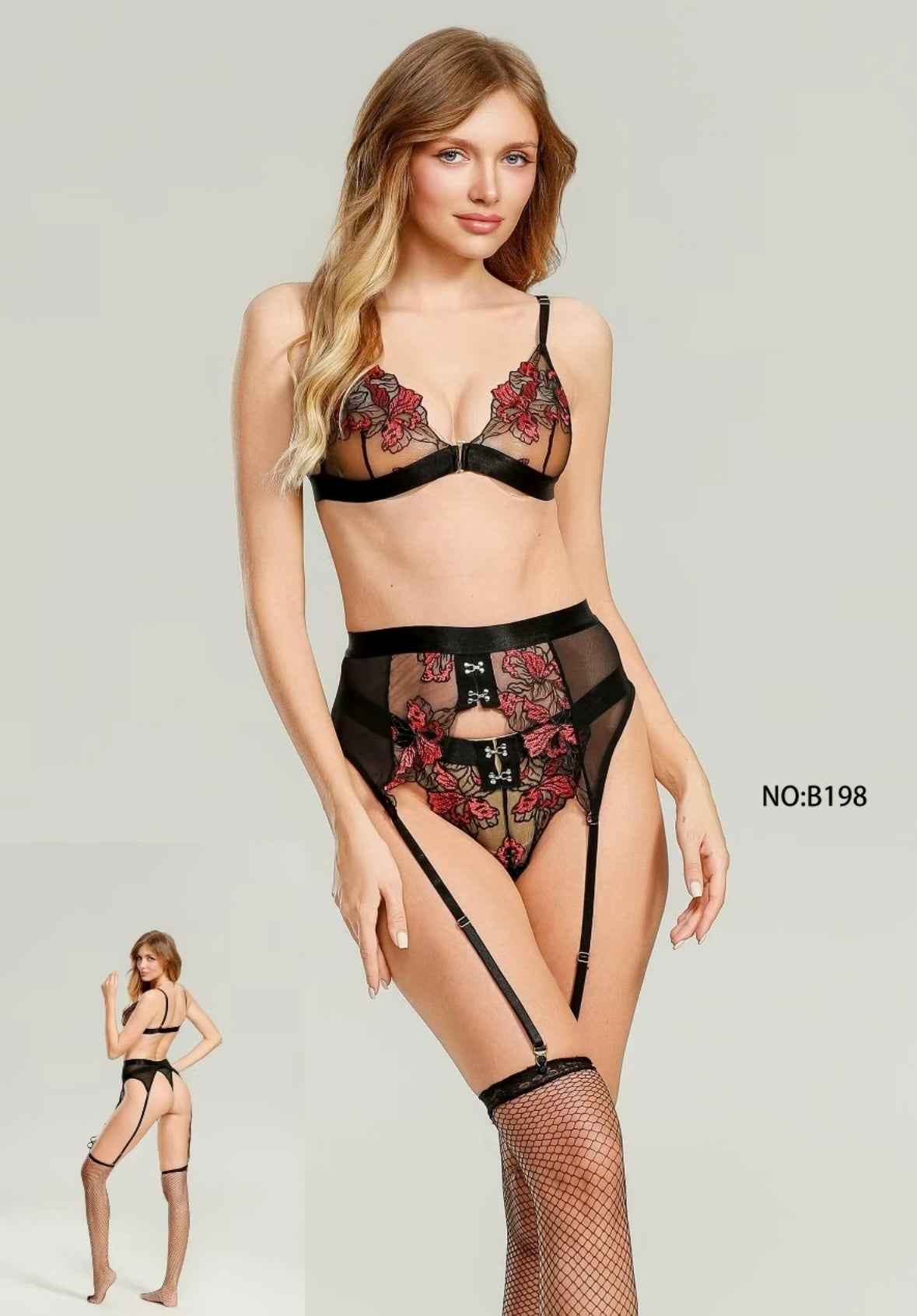 Embroidered Sexy Net Cosplay