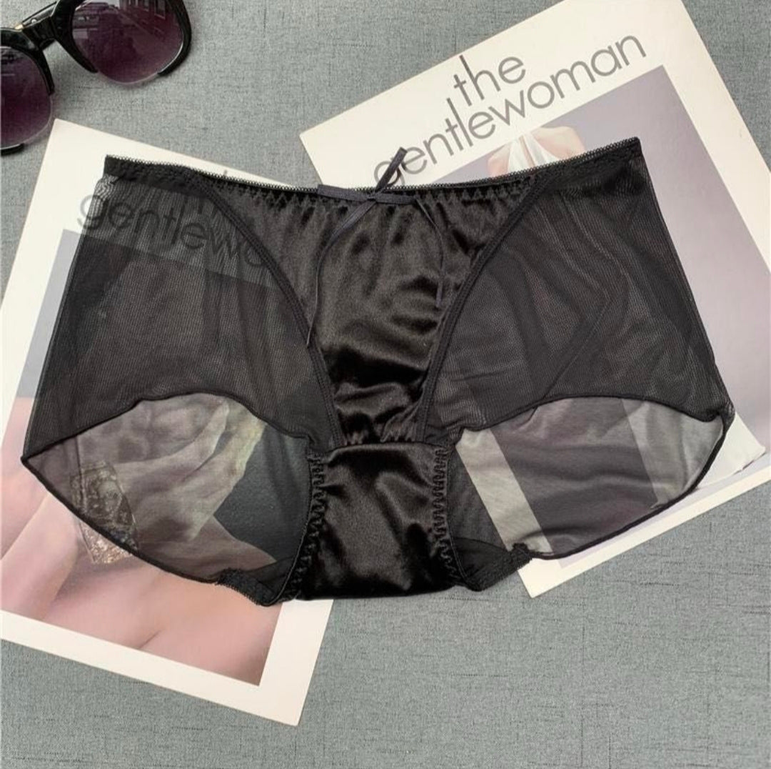 Soft Panties with silk patch