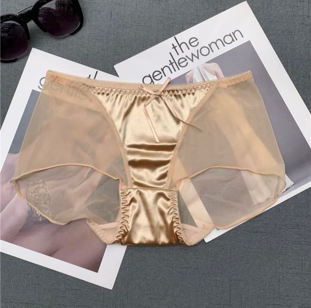 Soft Panties with silk patch