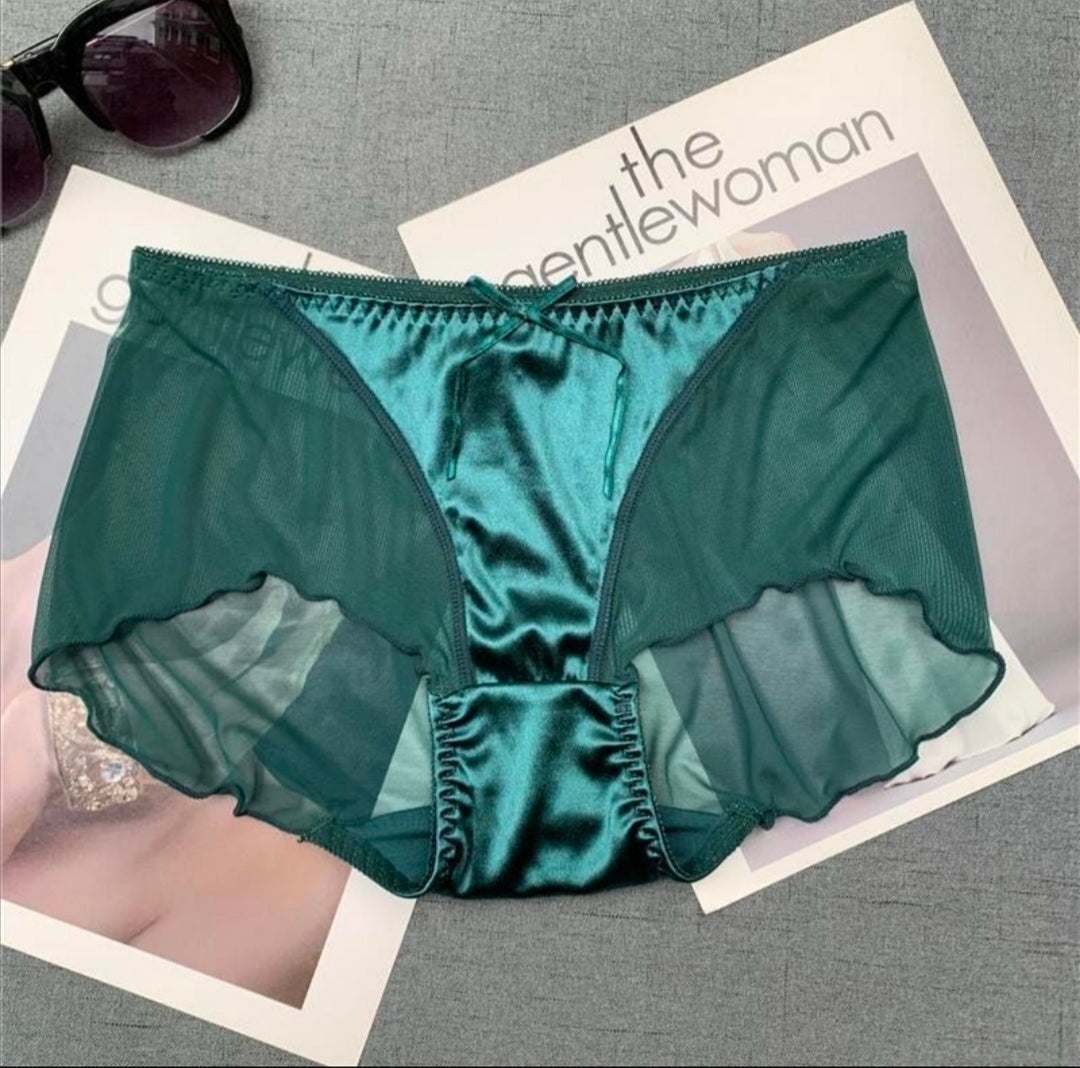 Soft Panties with silk patch