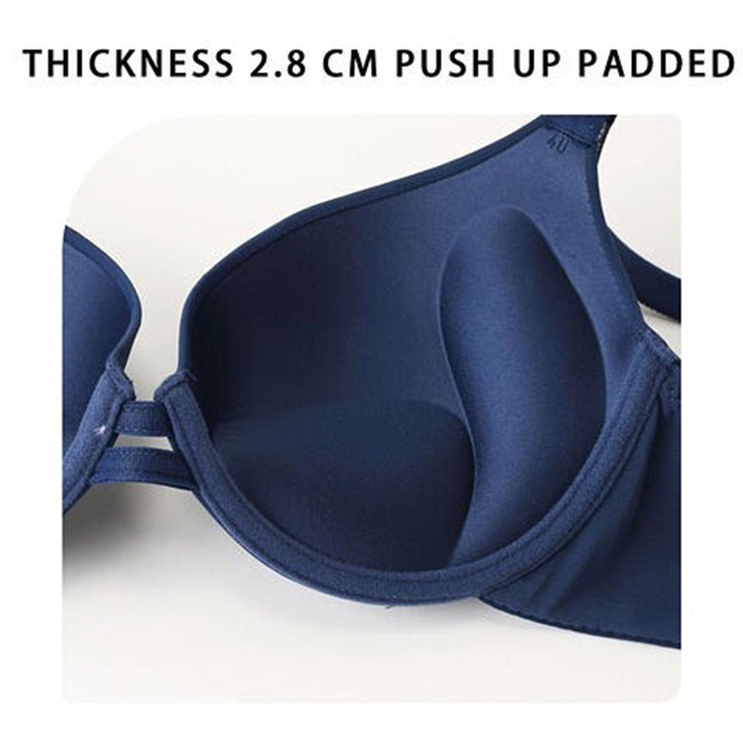 Rhinestone Shoulder Strap Bra