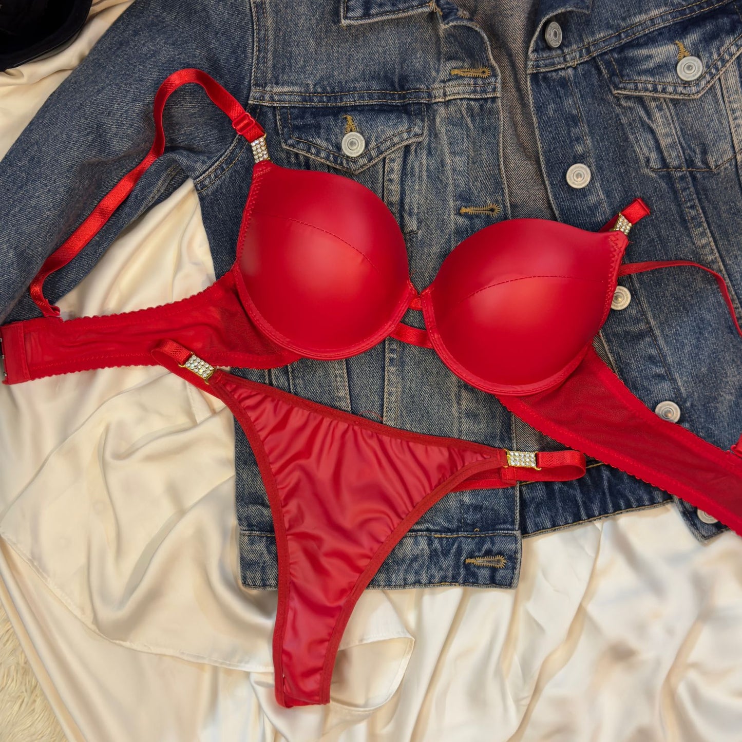 Leather Bra Set