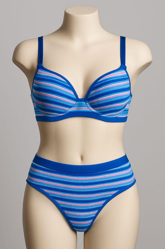 Rainbow Single Padded Bra Set