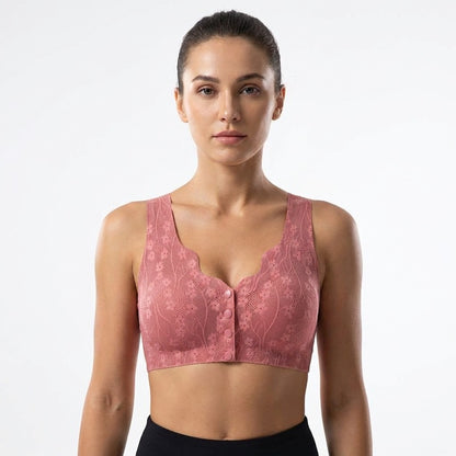 Front open Creamy Soft Seamless Bra