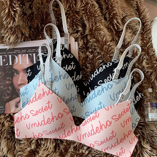 Alphabets Seamless Butter Soft Bra