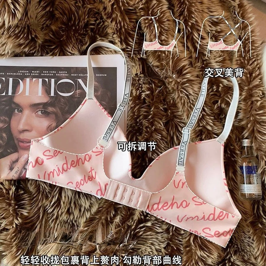 Alphabets Seamless Butter Soft Bra