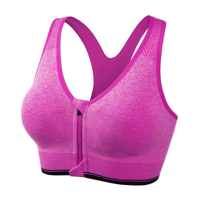 Front Zipper Sports Bra