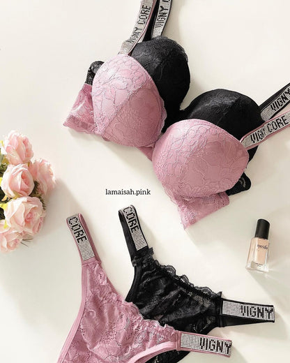 Vigny Core Single Padded Net Bra Set