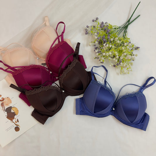 Premium Wired Double padded umbrella pattern bra