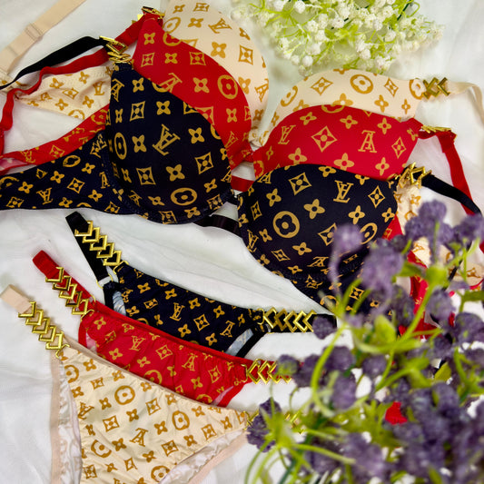 Lois Vuiton Bra Set