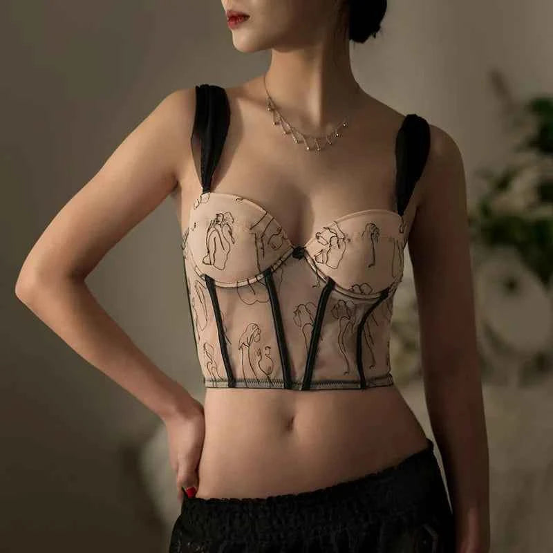 Embroidered Stylish Corset