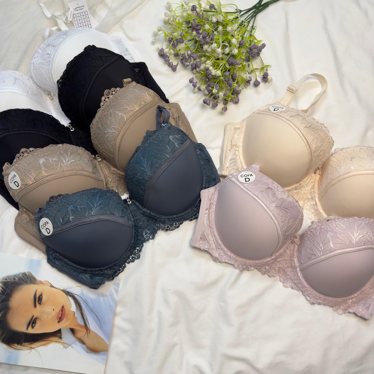 D Cup Plus Size Wired Bra