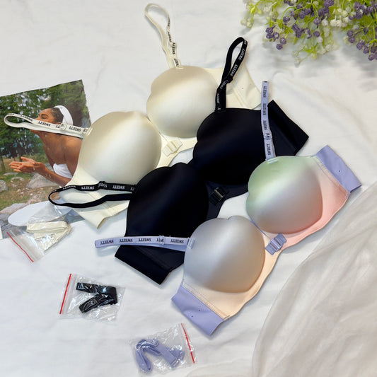 Shaded Front Open Bra