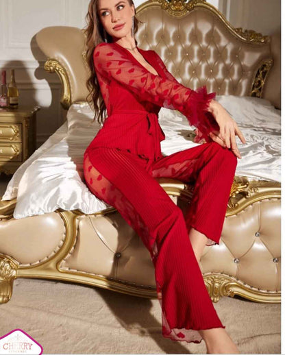 Premium Red Pajama Set