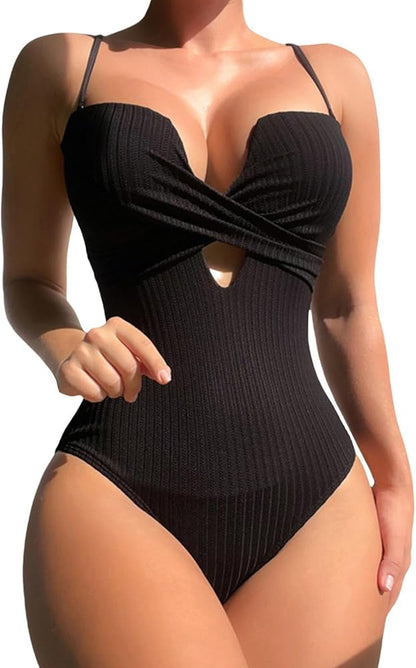 Black One Piece Swimwear(Bikini)