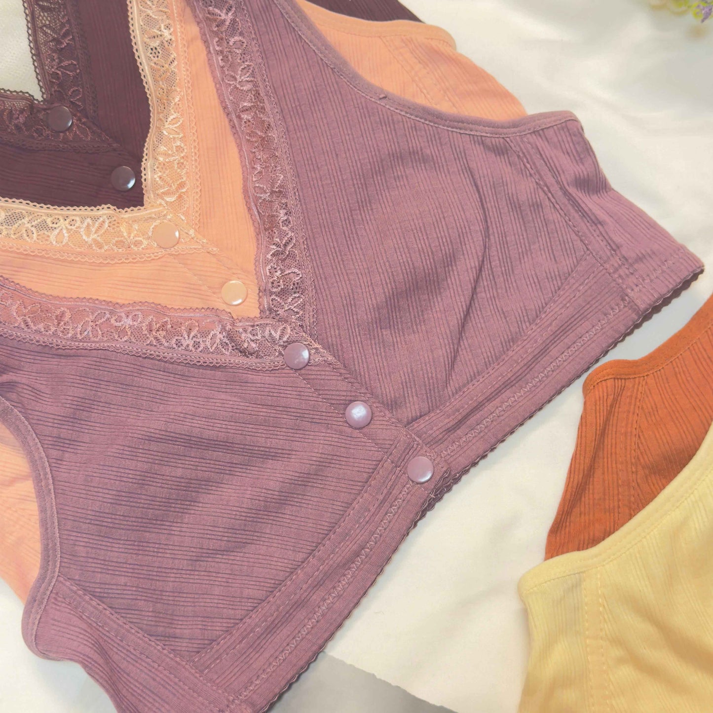 Front Open Cotton Nursing Bra